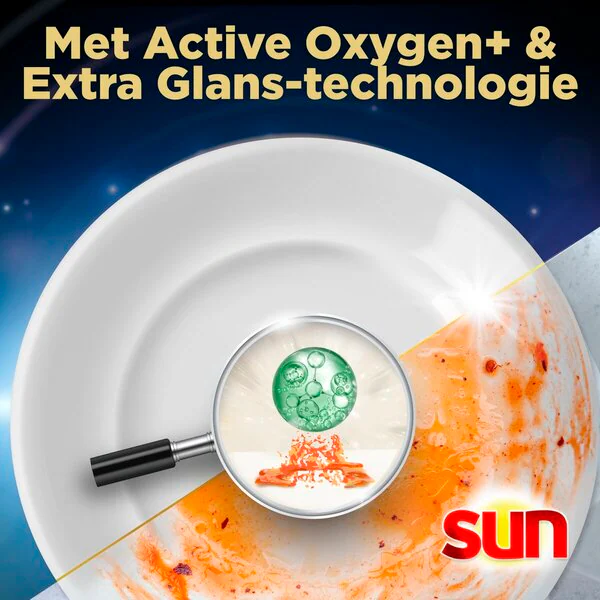 Sun Brilliant Shine All-In-One Dishwasher Tablets 8 x 16 pieces