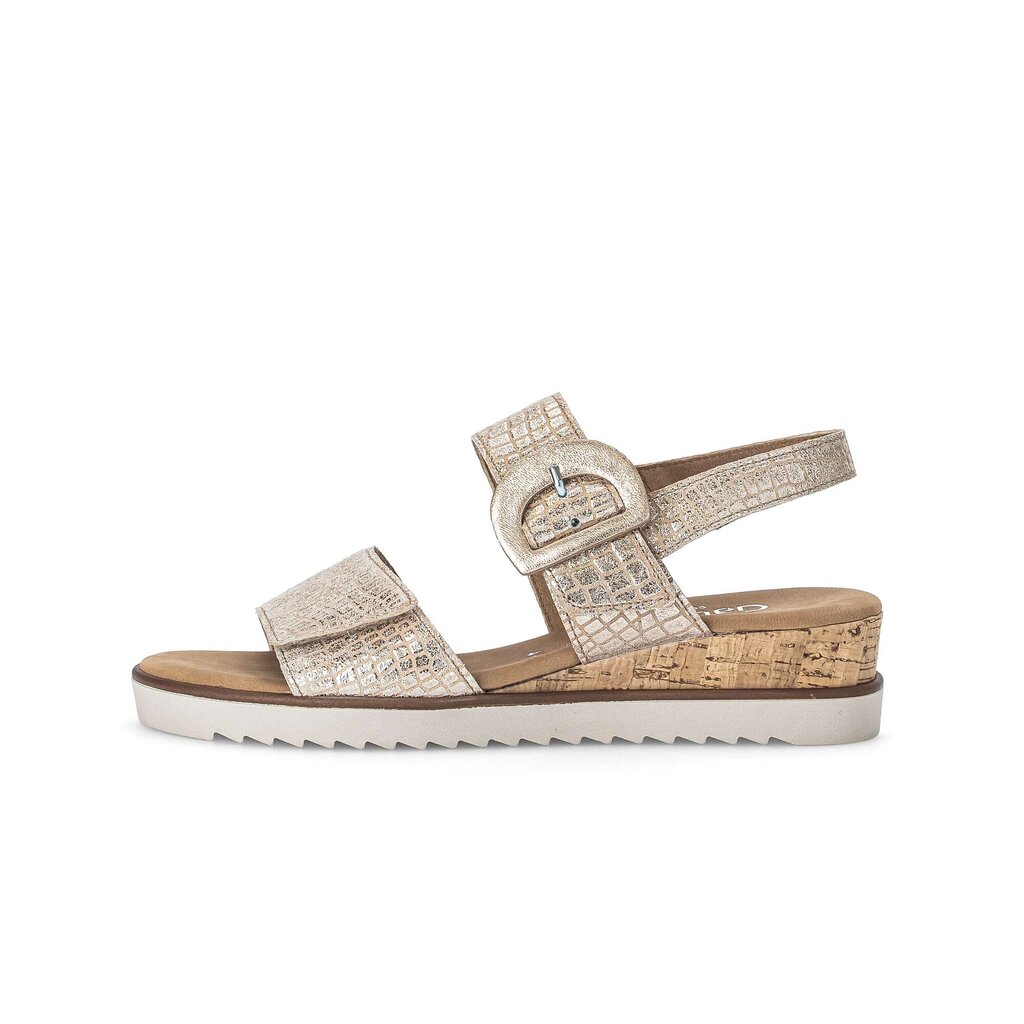 Gabor comfort Keilsandalette gold