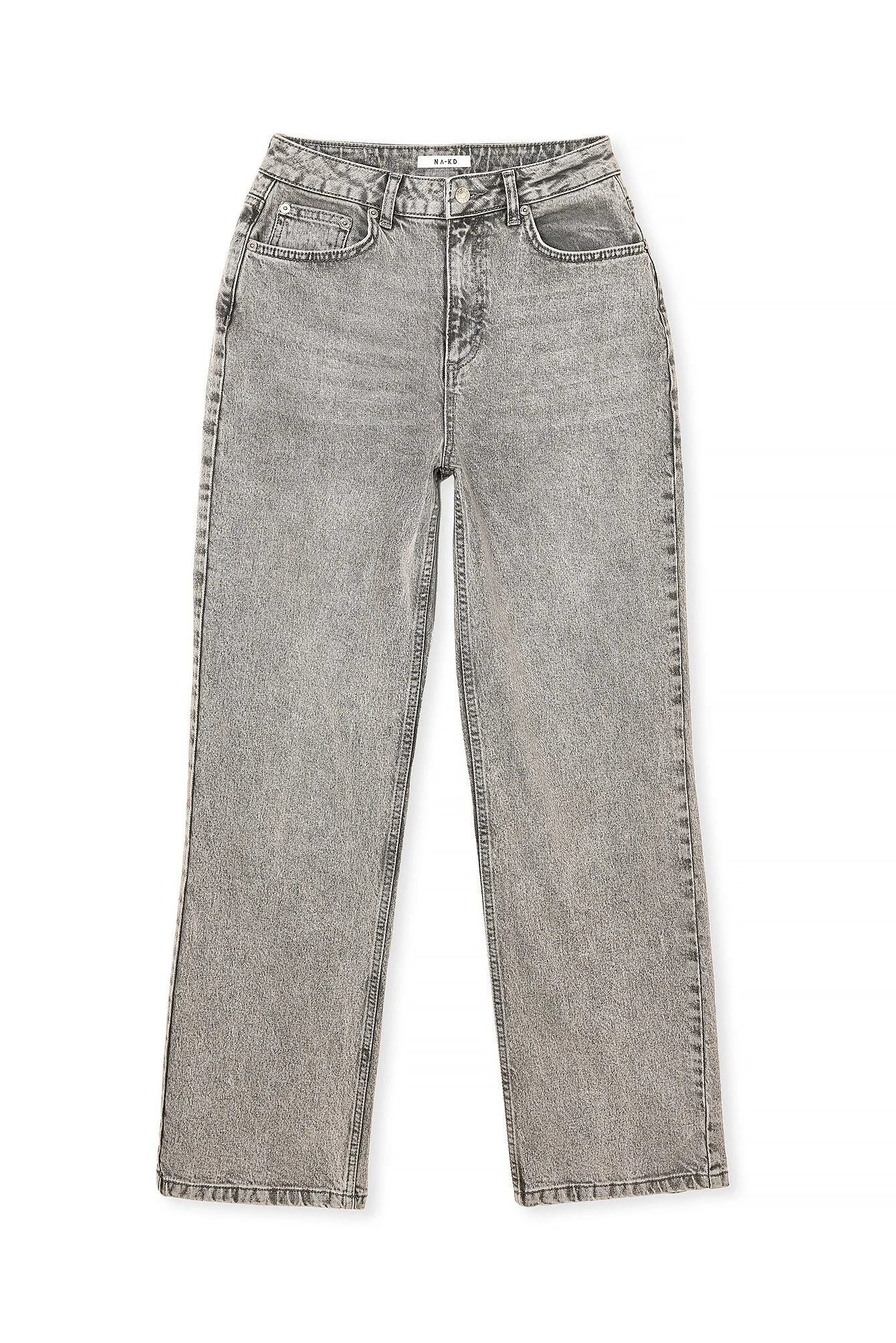 Gerade geschnittene Jeans mit hoher Taille
