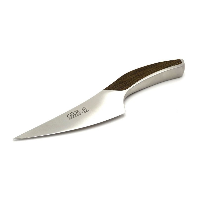 Gude Synchros mit Eichenholzgriff, 14 cm Kochmesser.