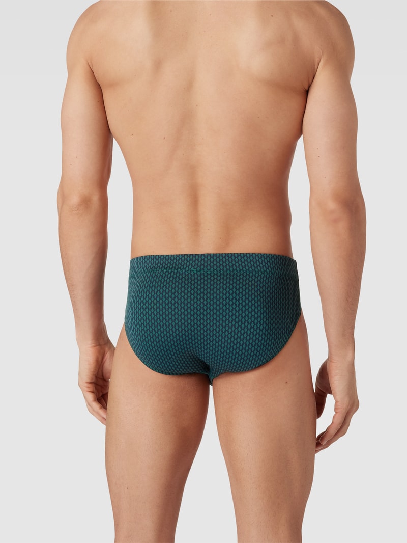 Slip mit Label-Detail Modell 'Fashion Daywear Supermini' in dunkelgrün