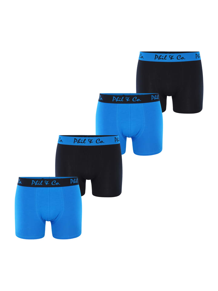 Phil & Co. Berlin  Retro Pants Jersey in schwarz-blau günstig kaufen