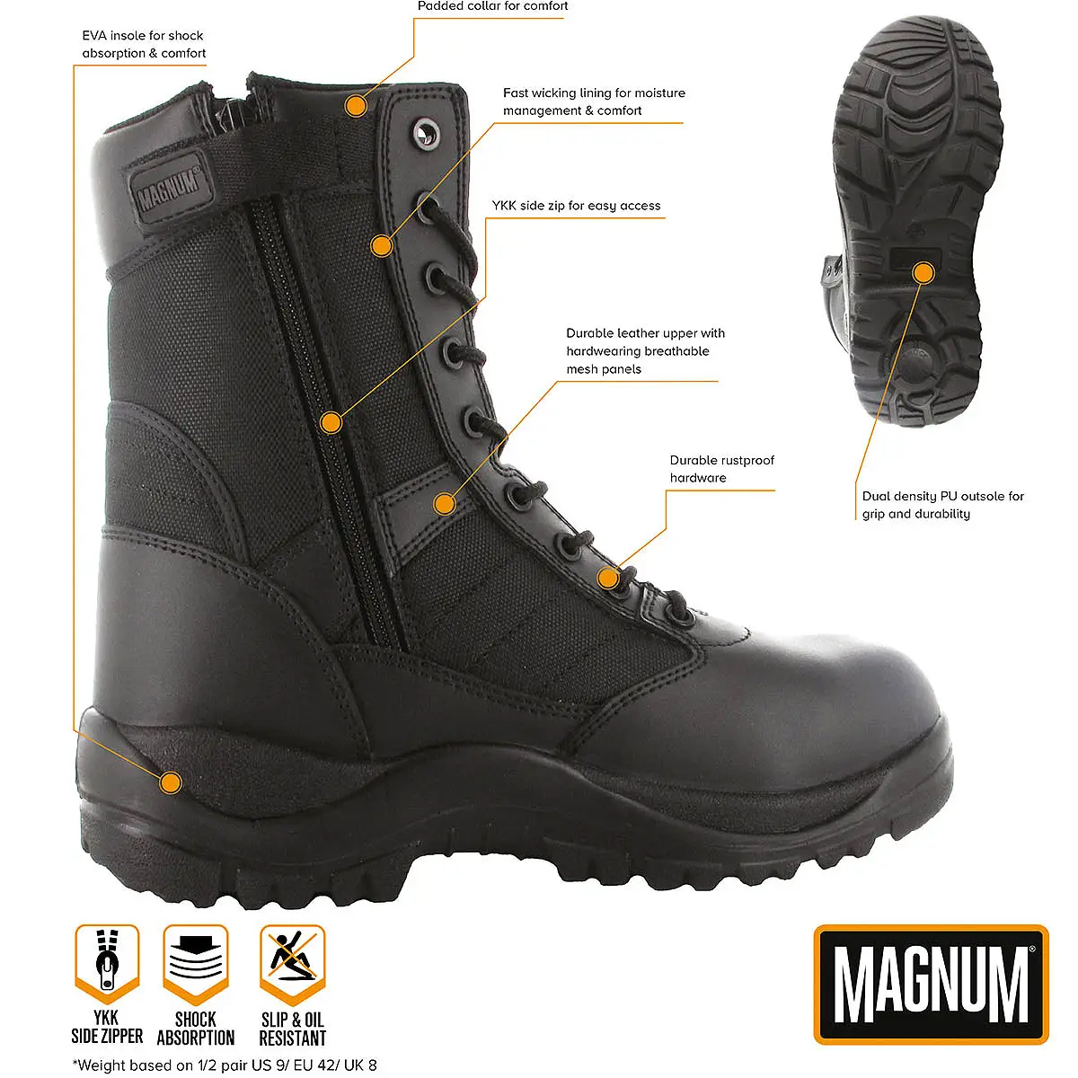 Einsatzstiefel Centurion 8.0 SZ schwarz