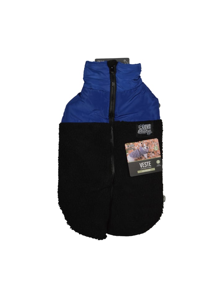 dynamic24 Hunde Mantel Winterjacke Hundemantel  in Blau günstig kaufen