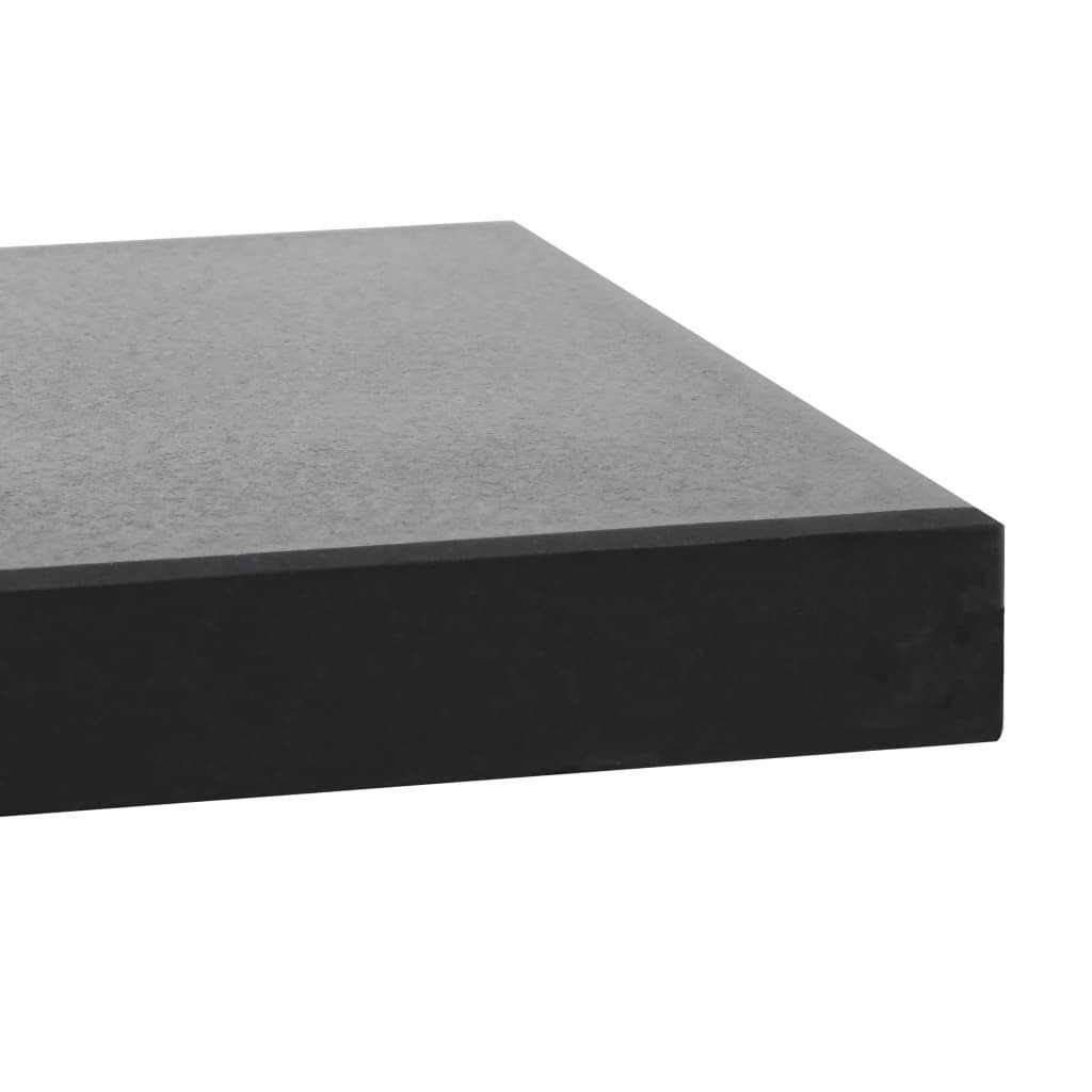 vidaXL Schirmhalter Sonnenschirmständer Granit 20 kg Quadrat Schwarz