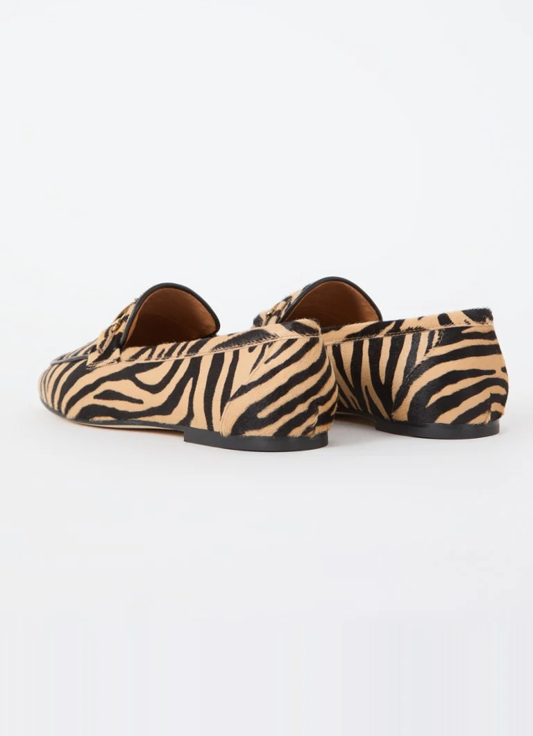 Tod's calfskin loafer with animal print