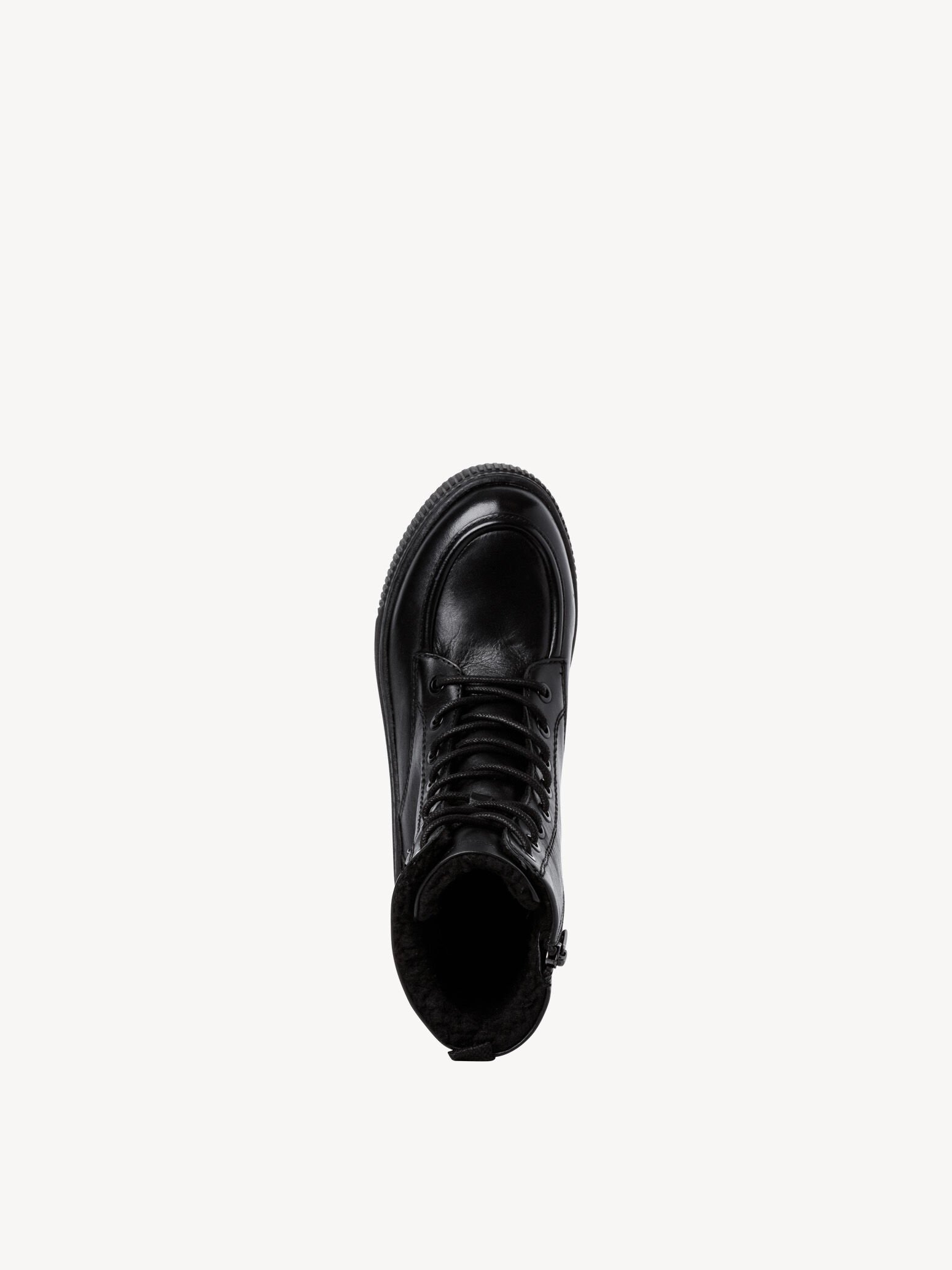 Bottine en cuir - noir