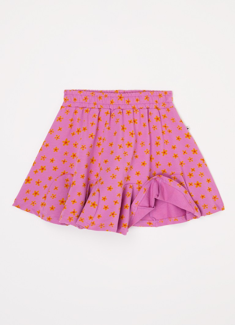 Fustă mini Ammehoela Pim din bumbac organic cu imprimeu floral