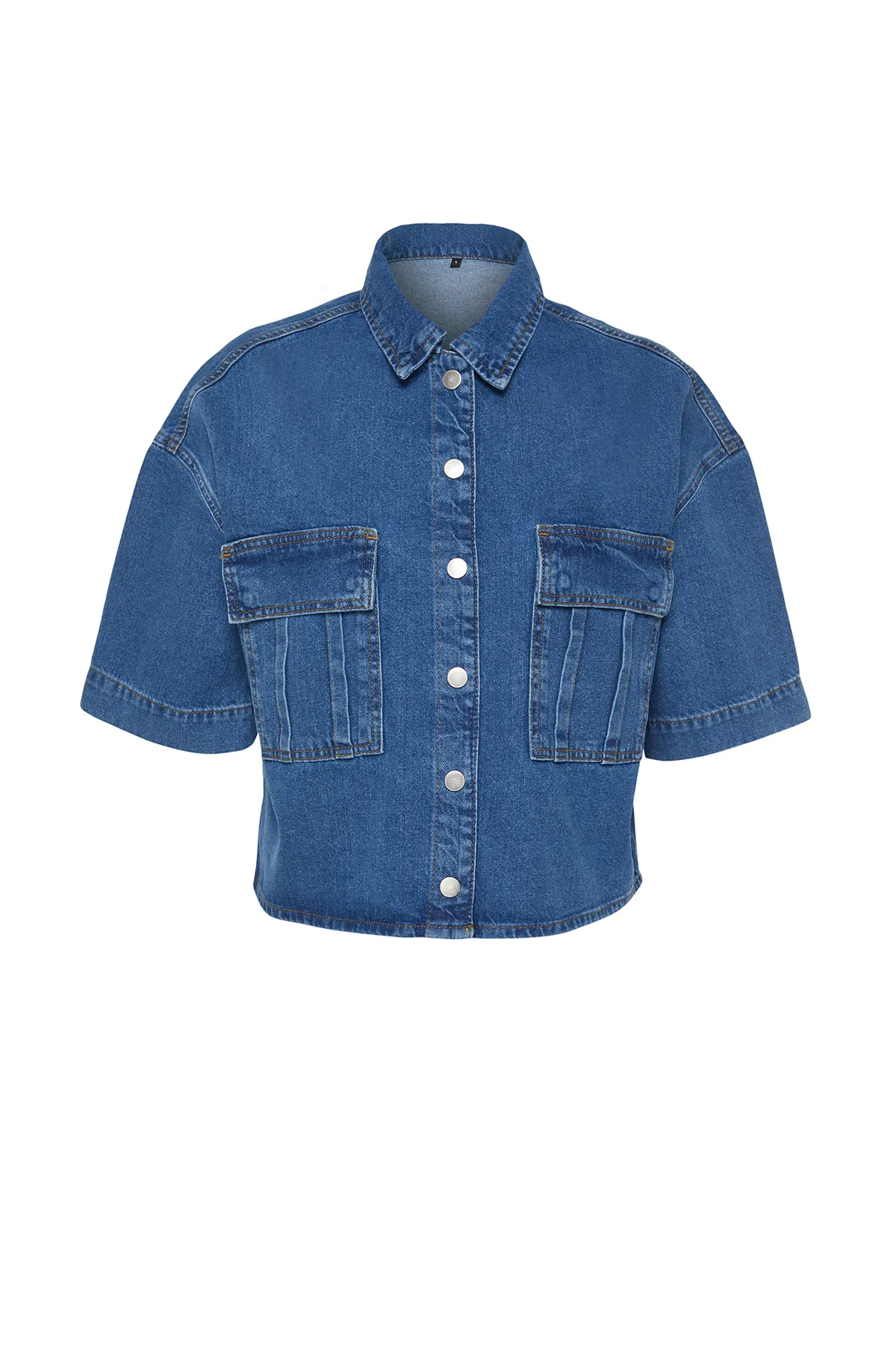 Trendyol Collection  Hemd - Blau - Figurbetont