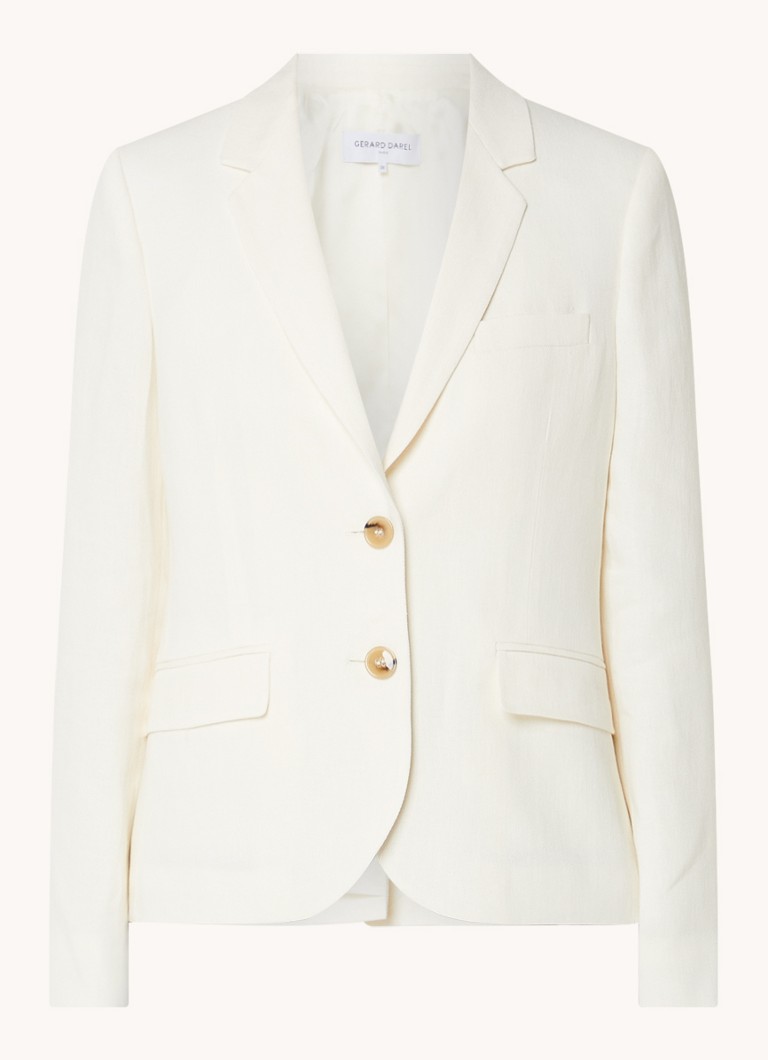 Gerard Darel Beck blazer in linen blend with flap pockets