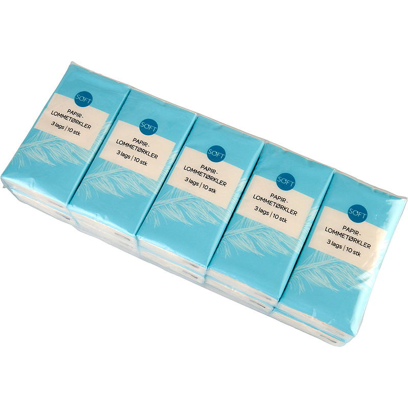 Soft Lommetørkle 10-pk soft