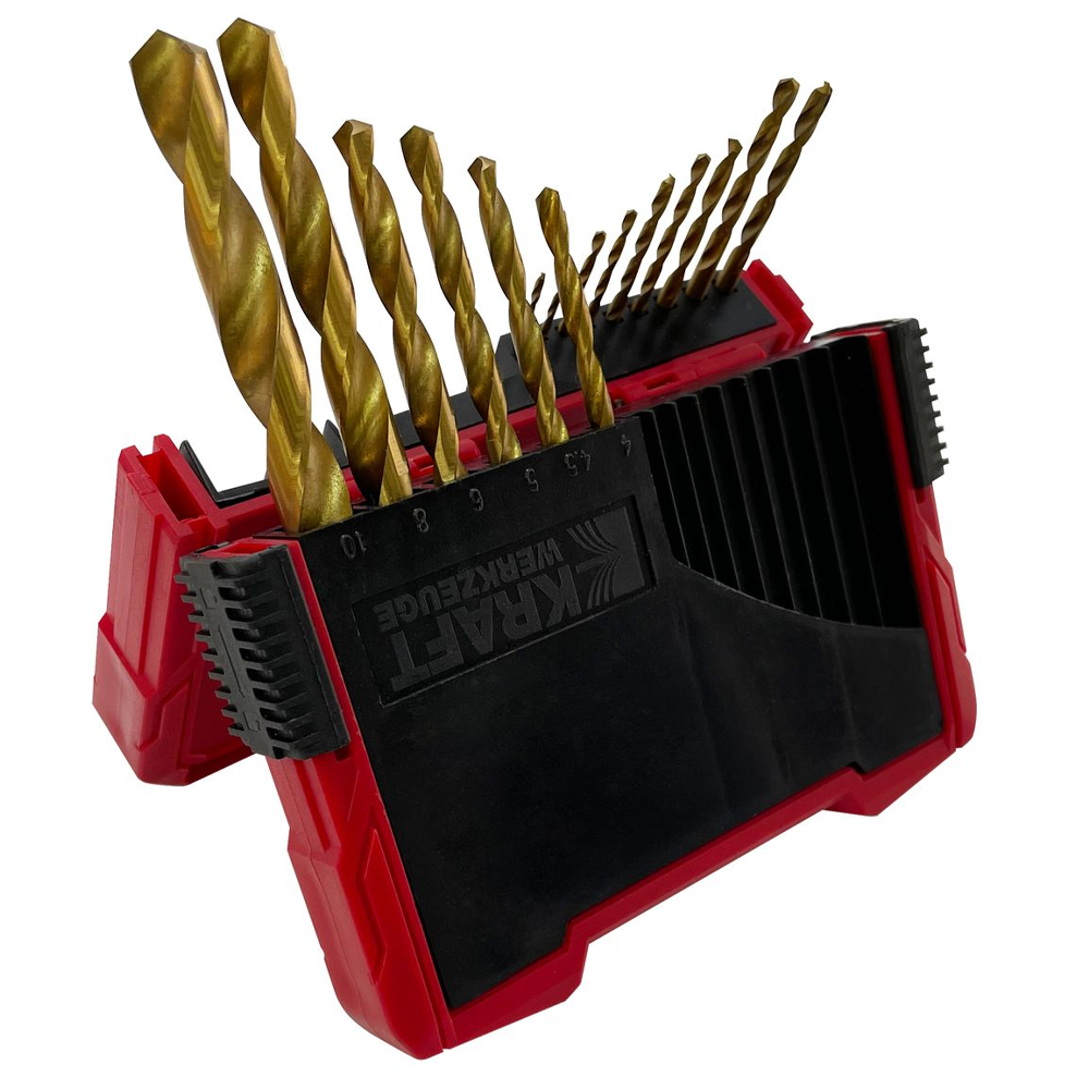 Kraft Werkzeuge HSS-Bohrer-Set - 15tlg.