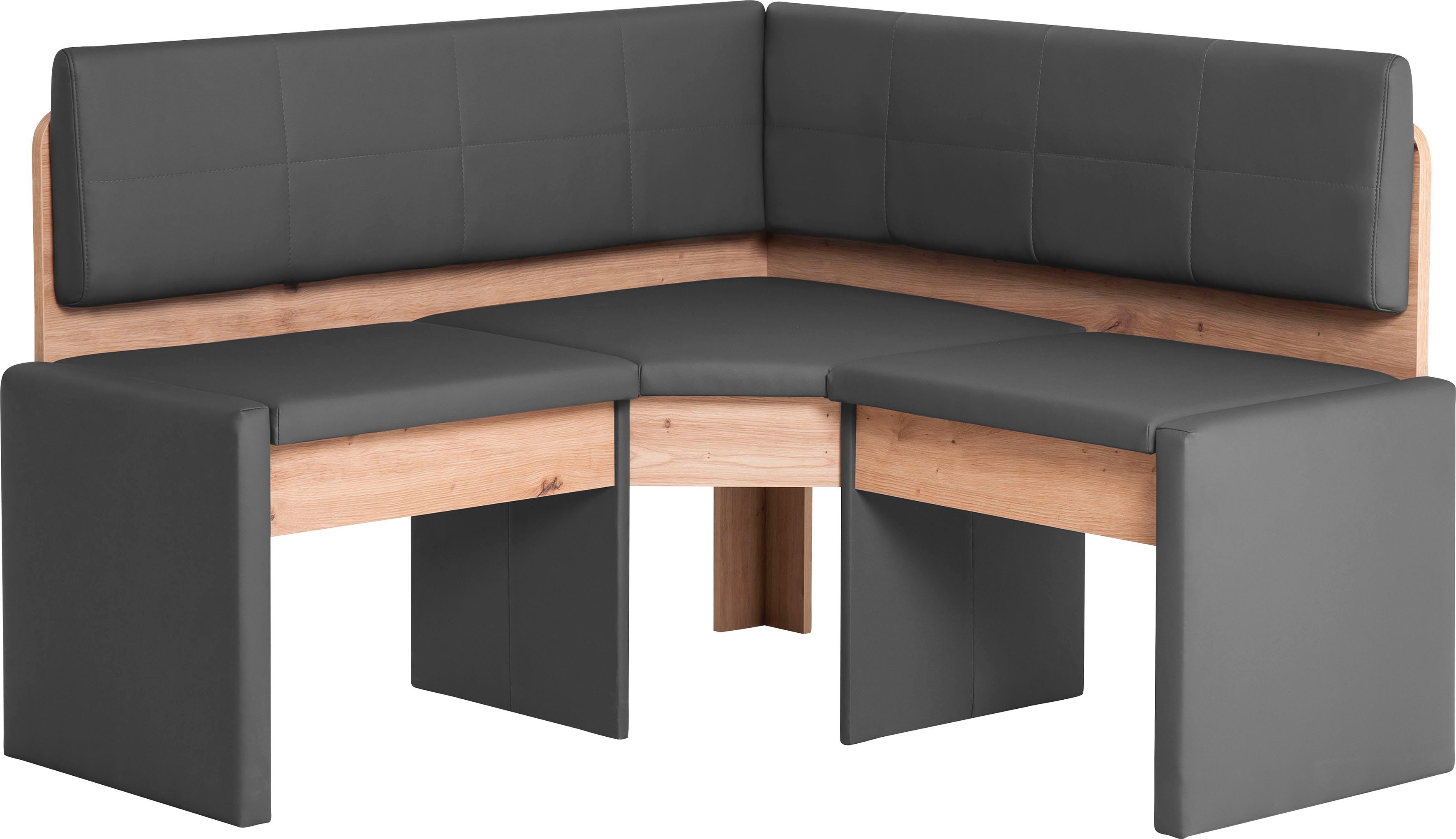 Home affaire Eckbankgruppe Sofi, (Set, 4-tlg), Eckbank mit Truhe
