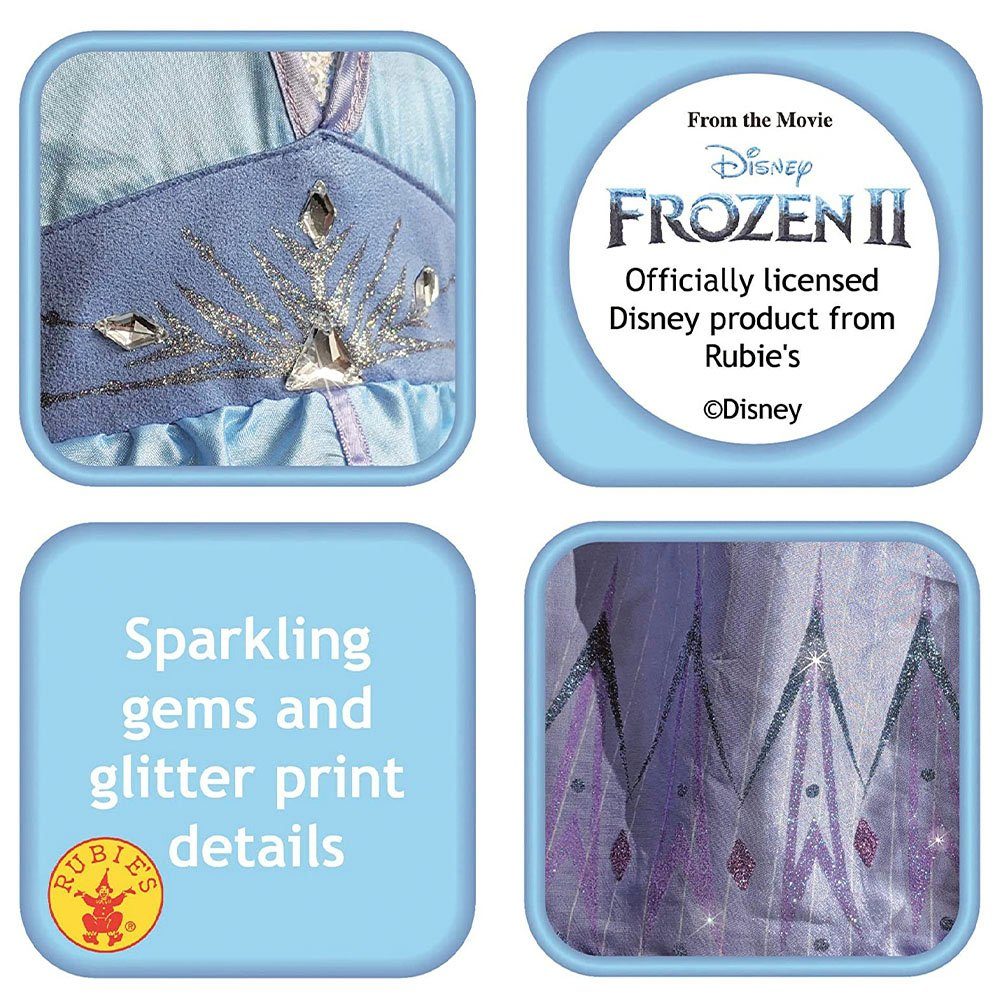 Rubie´s Kostüm Elsa Eiskönigin Kinderkostüm, Frozen 2 Kostüm, Elsa Kleid Kinderkostüm L