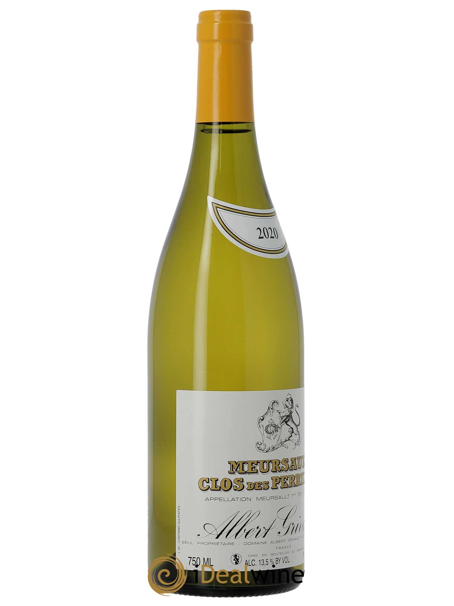 Meursault 1er Cru Clos des Perrières Albert Grivault  2020 - Lot de 1 Bouteille