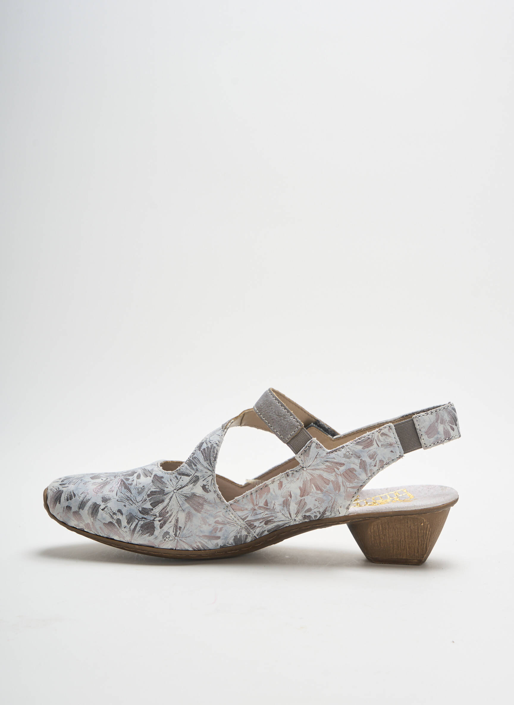 Rieker Sandales Nu Pieds Femme couleur gris