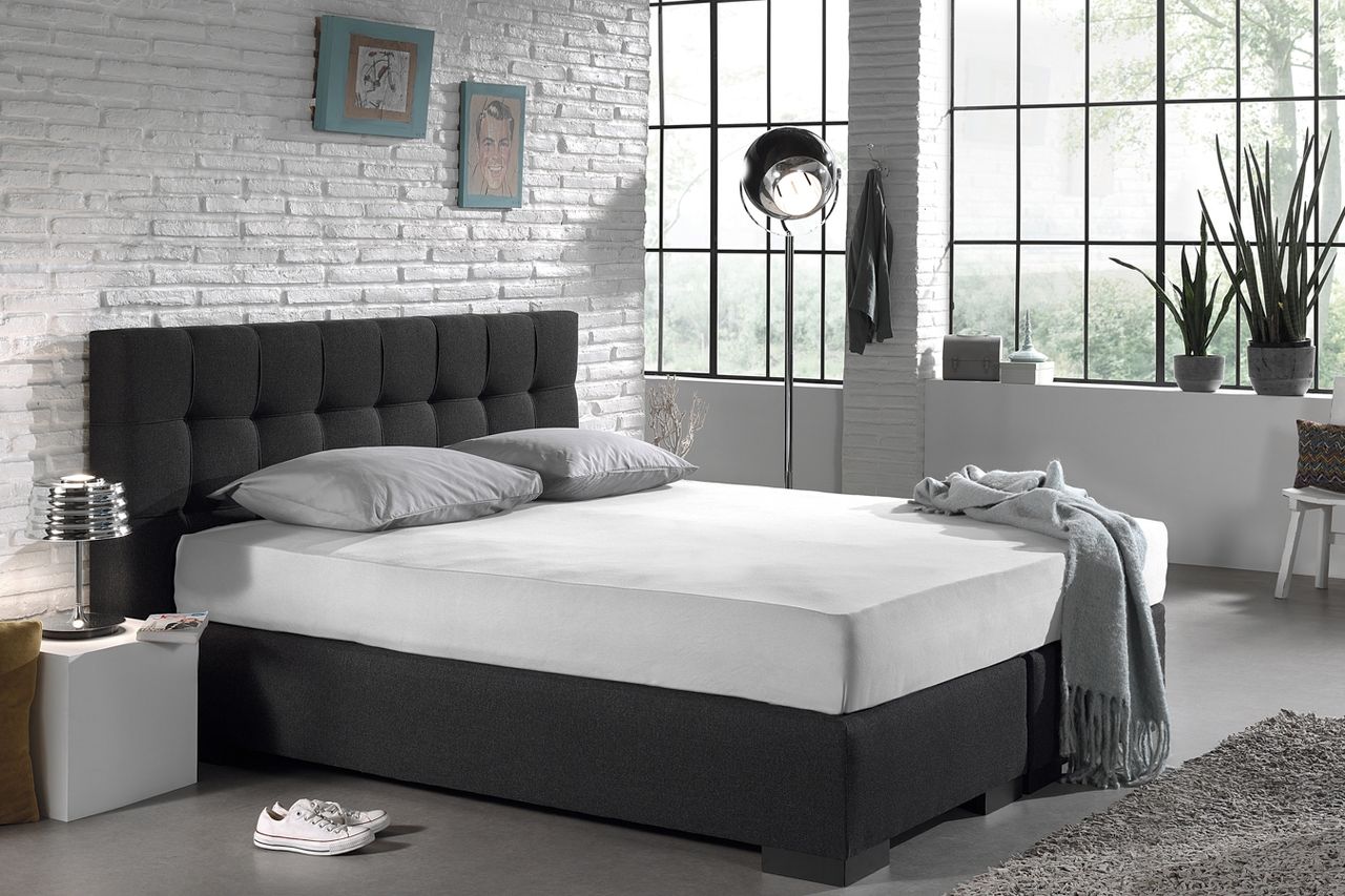 SleepMed Jersey-Spannbetttuch Hotelqualität Weiß - 140x200 4er-Pack