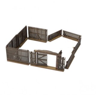 Russian Village - Lattice Wooden Fence