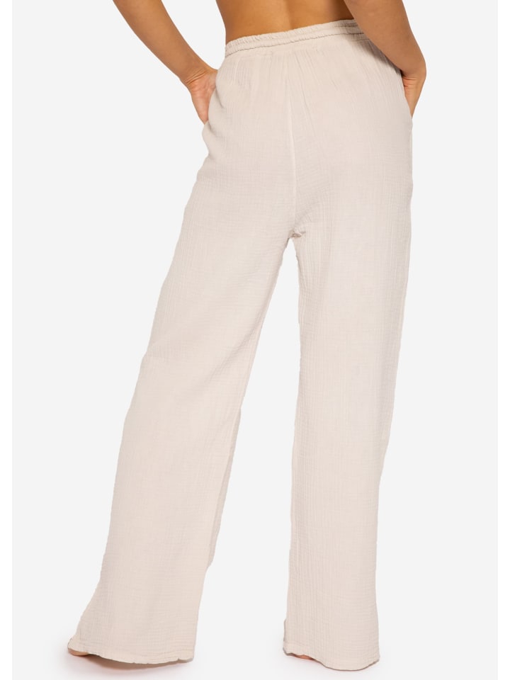 SASSYCLASSY Musselin Hose in Hellbeige günstig kaufen