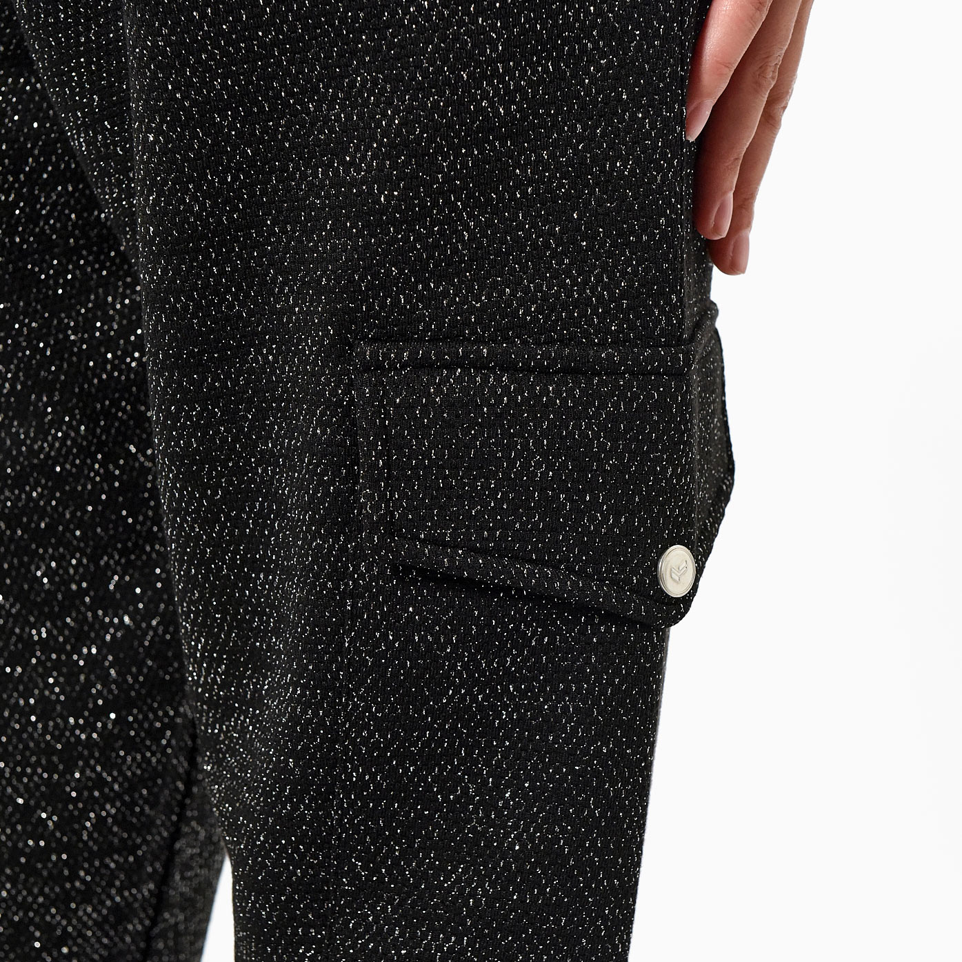 FEND   Pantalon noir pailleté Femme