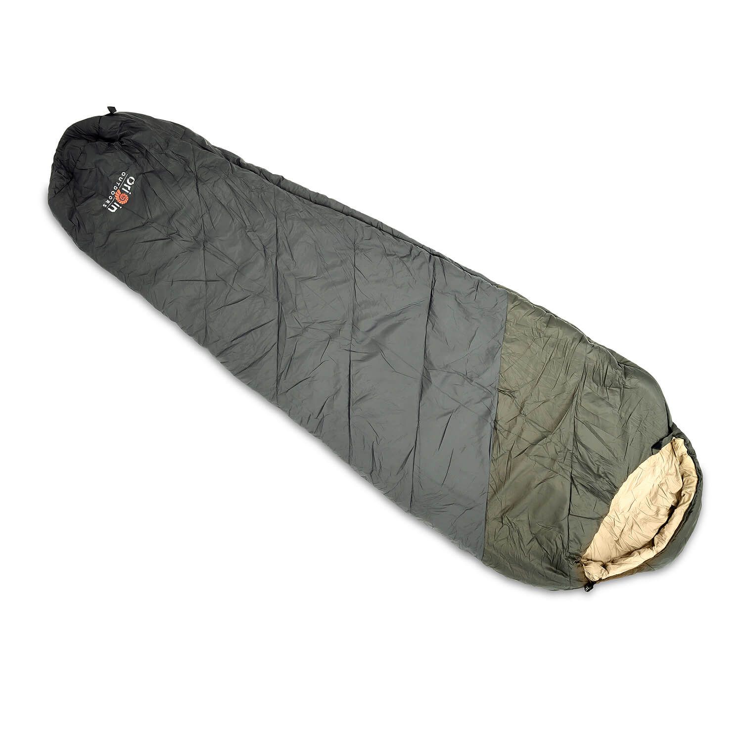 Schlafsack Frostfall Performance oliv-grau