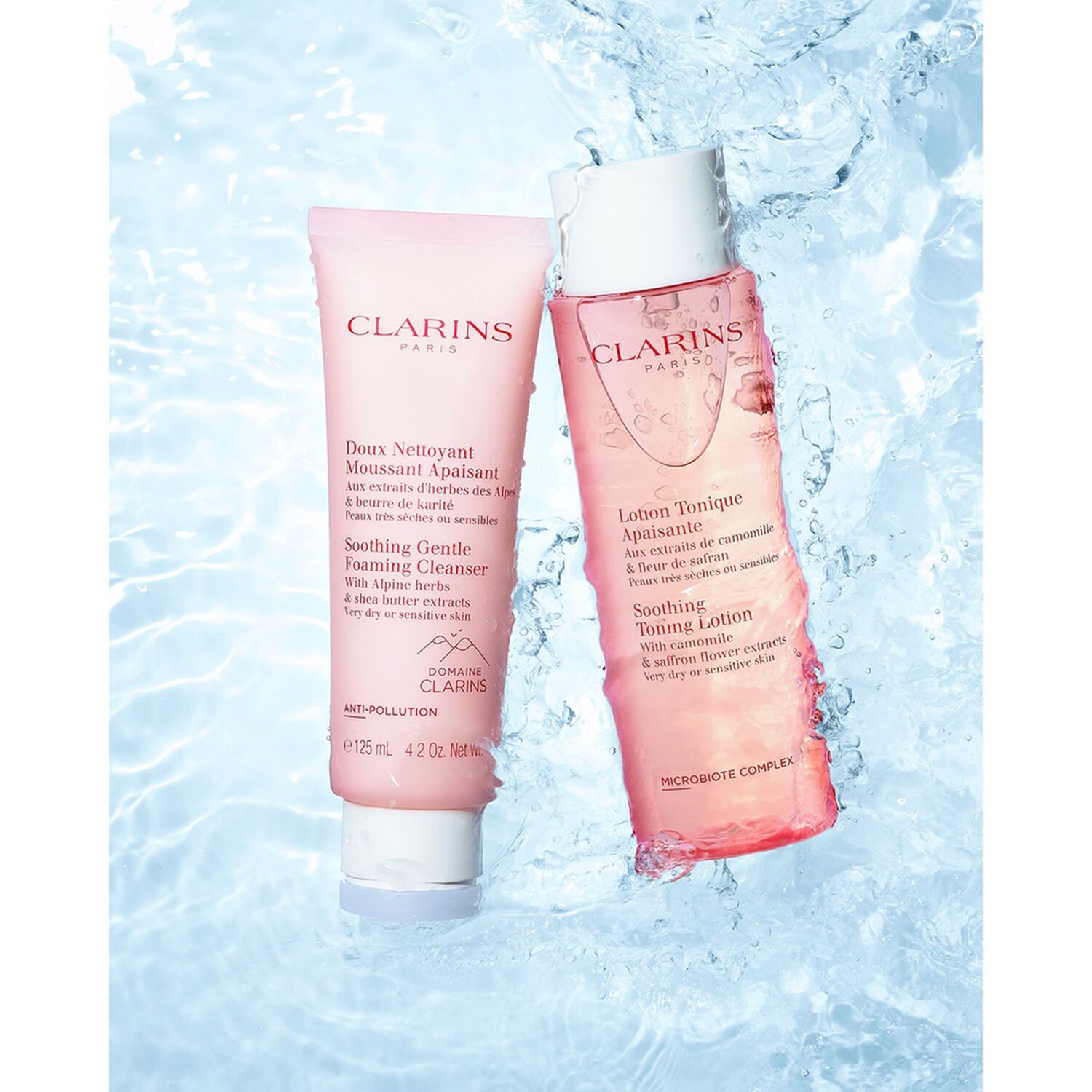 Clarins Doux Nettoyant Moussant Apaisant Peaux Très Sèches ou Sensibles