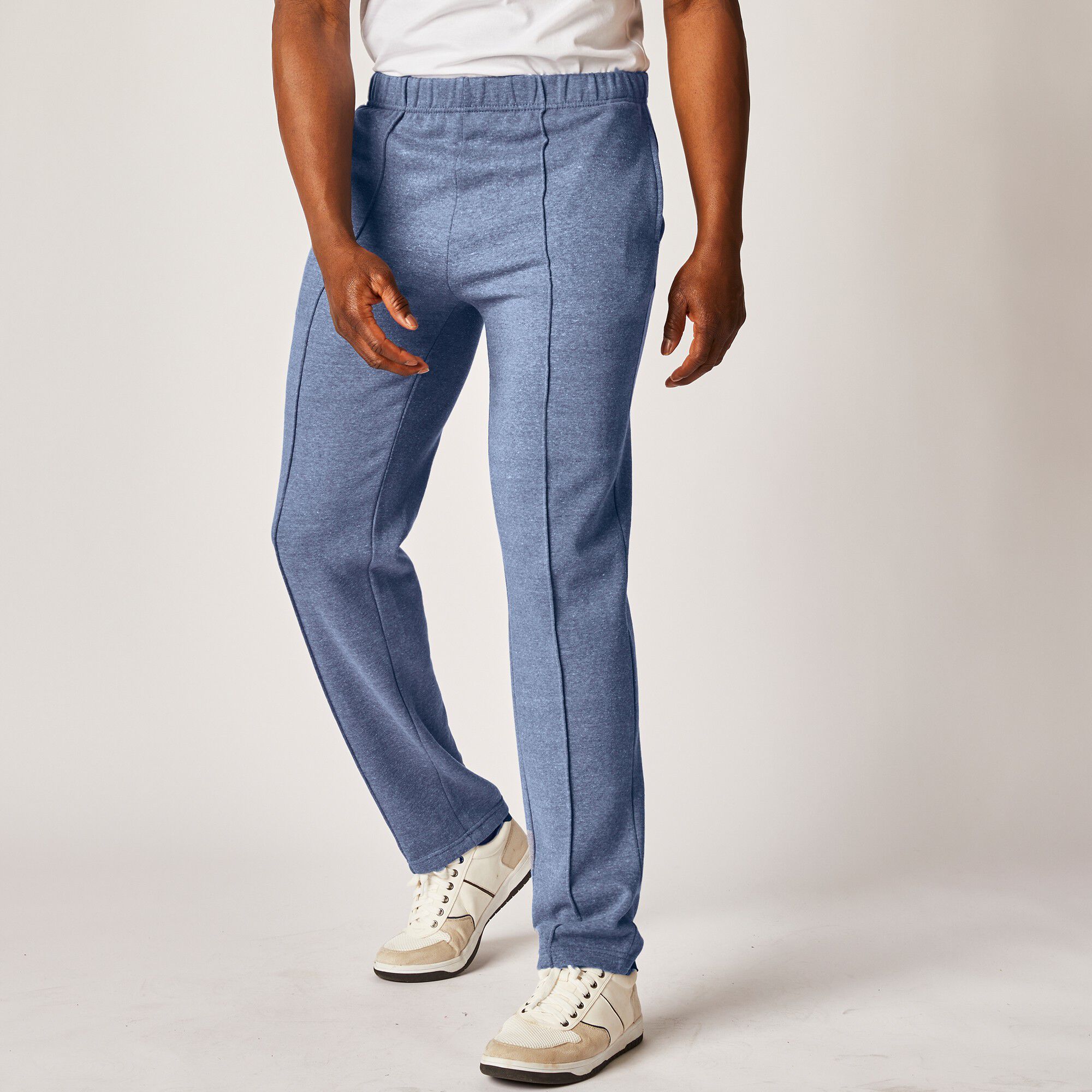 Pantalon loisirs molleton, bas droits