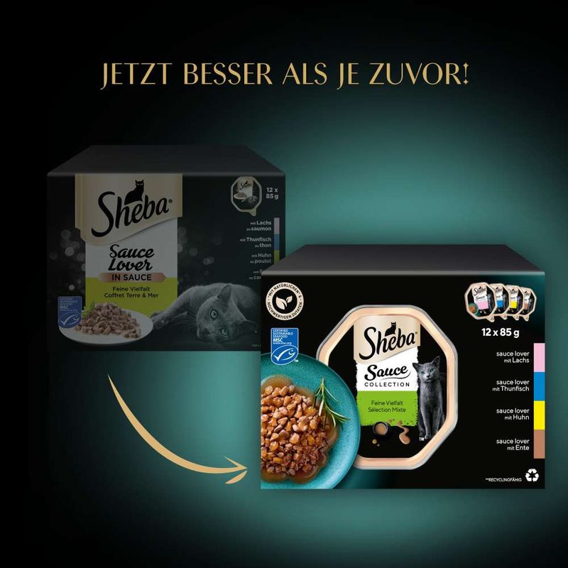Sparpaket Sheba Varietäten Schälchen 96 x 85 g zu