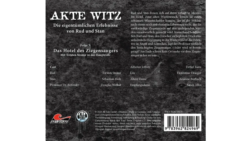 Akte Witz 03: Das Hotel Des Ziegensaugers