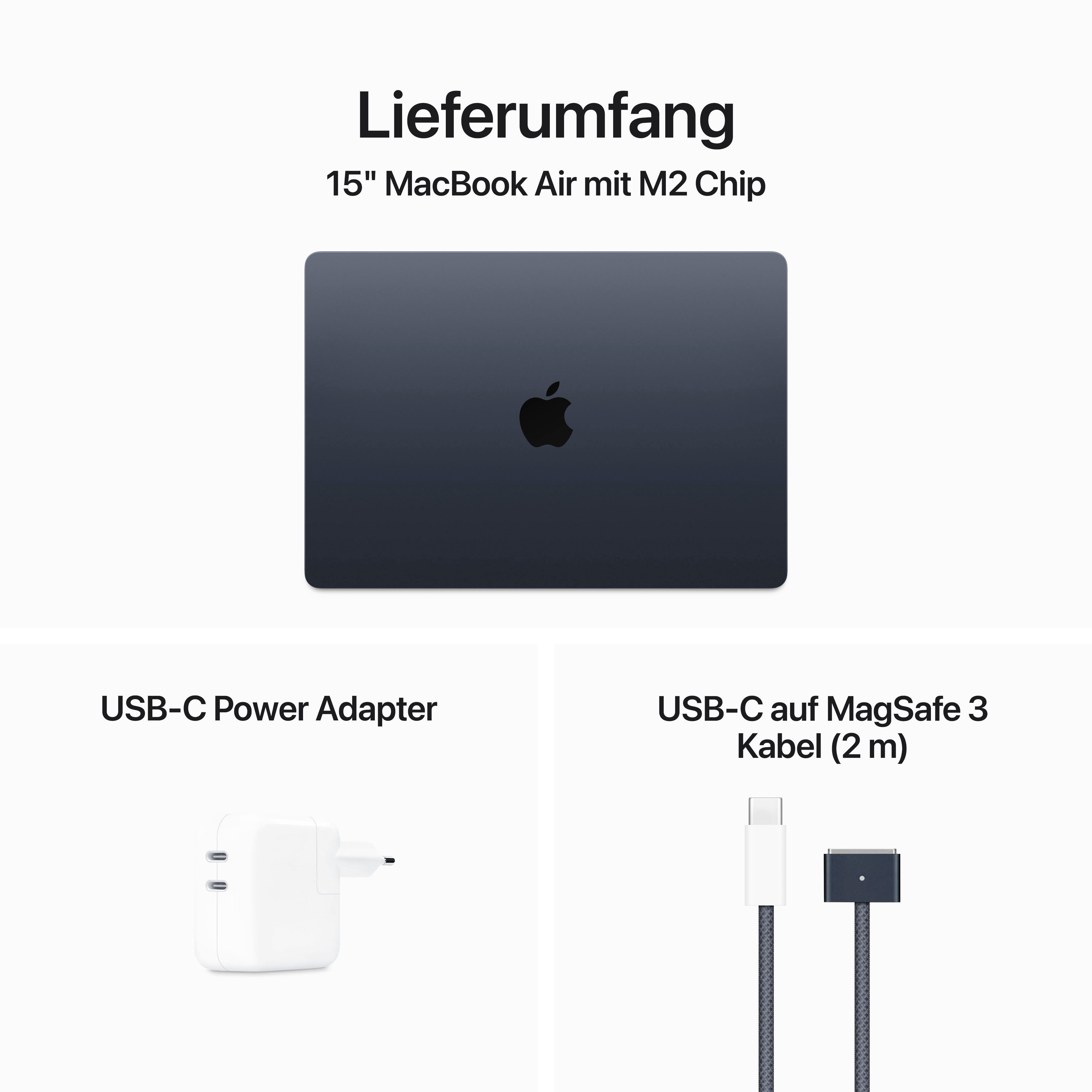Apple MacBook Air Notebook (38,91 cm/15,3 Zoll, Apple M2 M2, 10-Core GPU, 2000 GB SSD)
