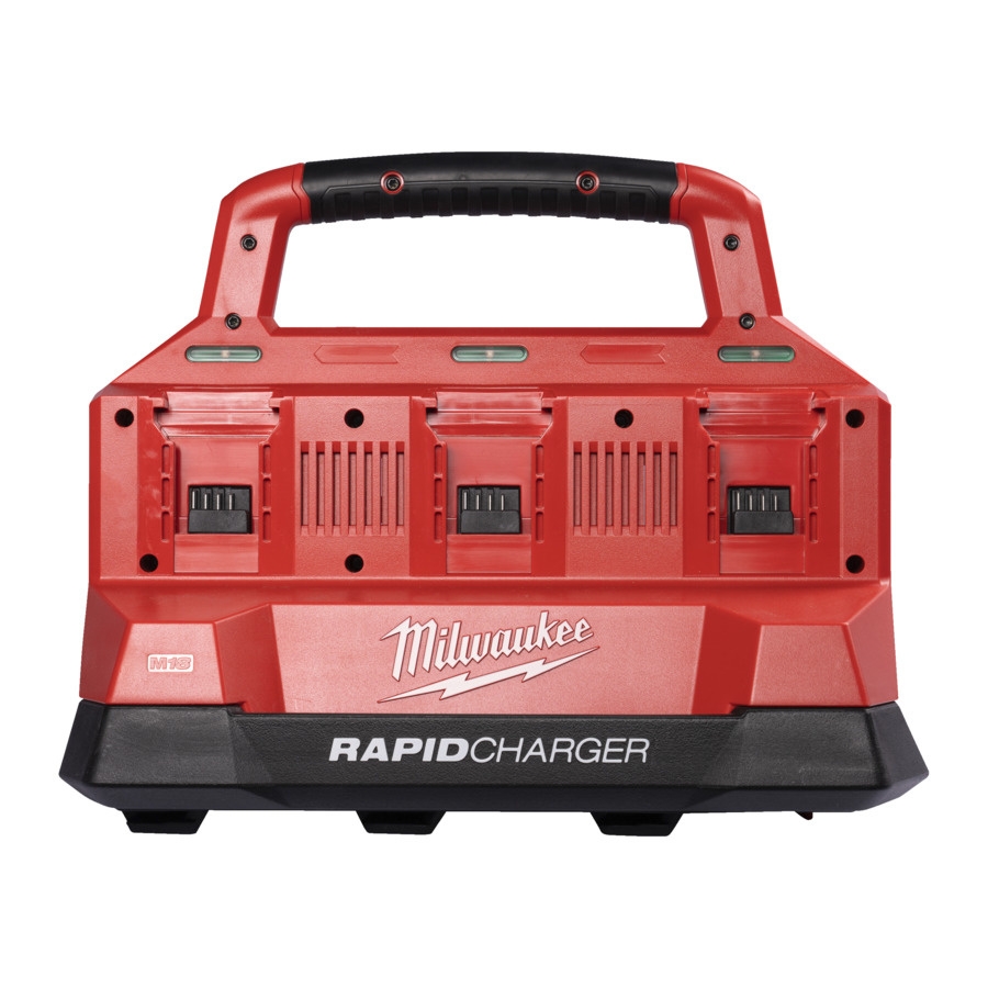 Milwaukee-tillbehör 4932480162 M18 PC6 EU PACKOUT™ Snabbladdare för 6 batterier