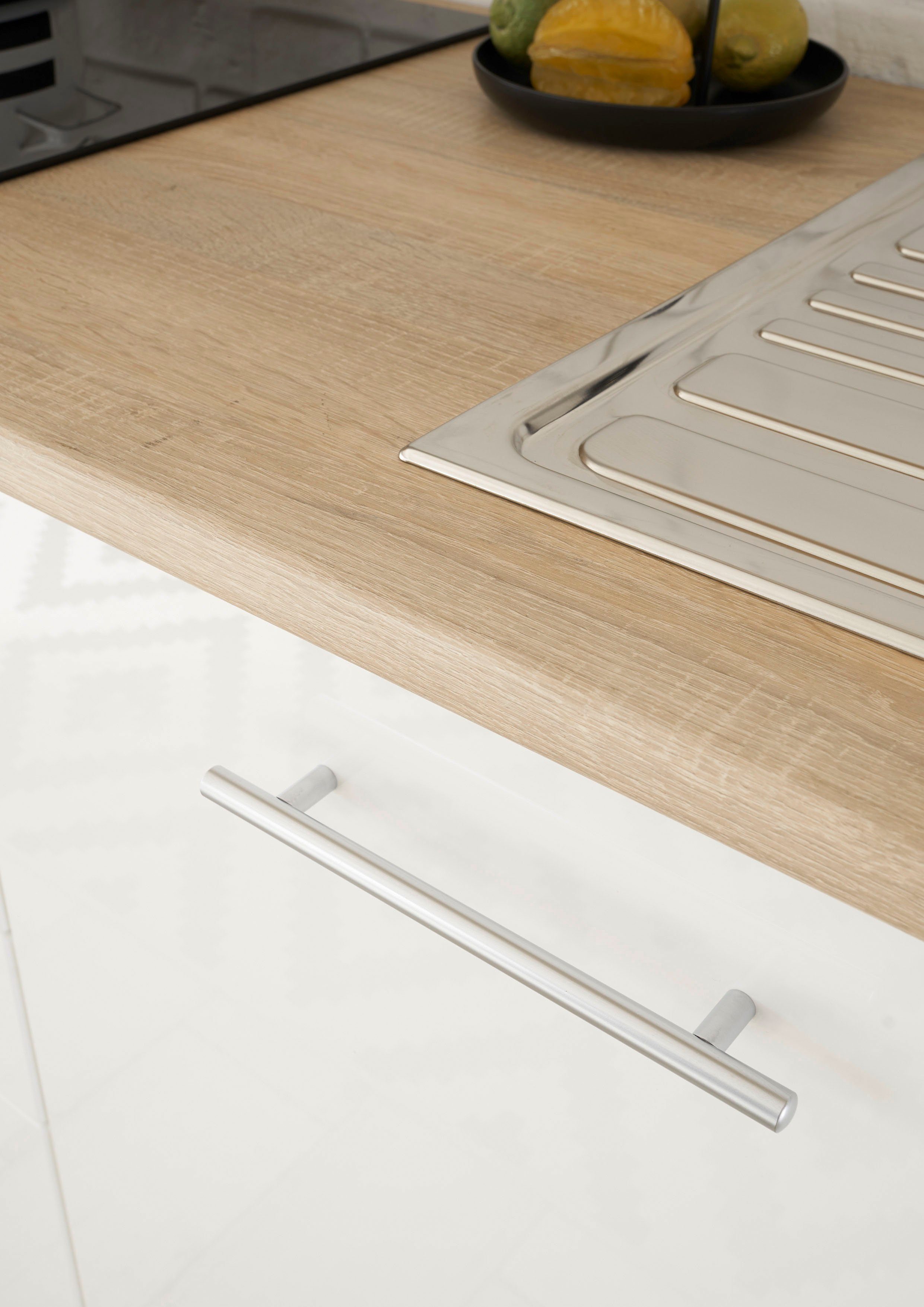 BASIC by Balculina Küche Laurel, Breite 310 cm, mit E-Geräten
