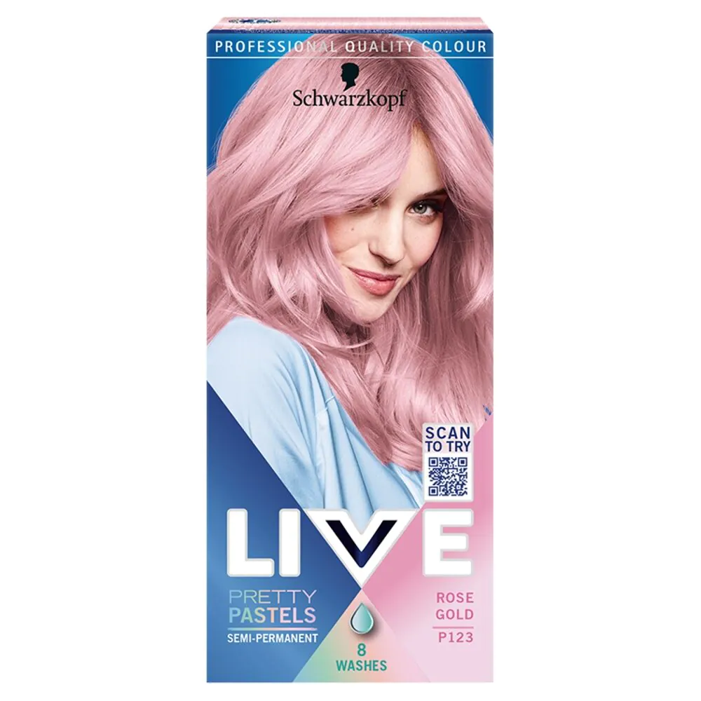 Schwarzkopf Live Ultra Brights Pretty Pastels boja u kremi R123 Ružičasto zlato