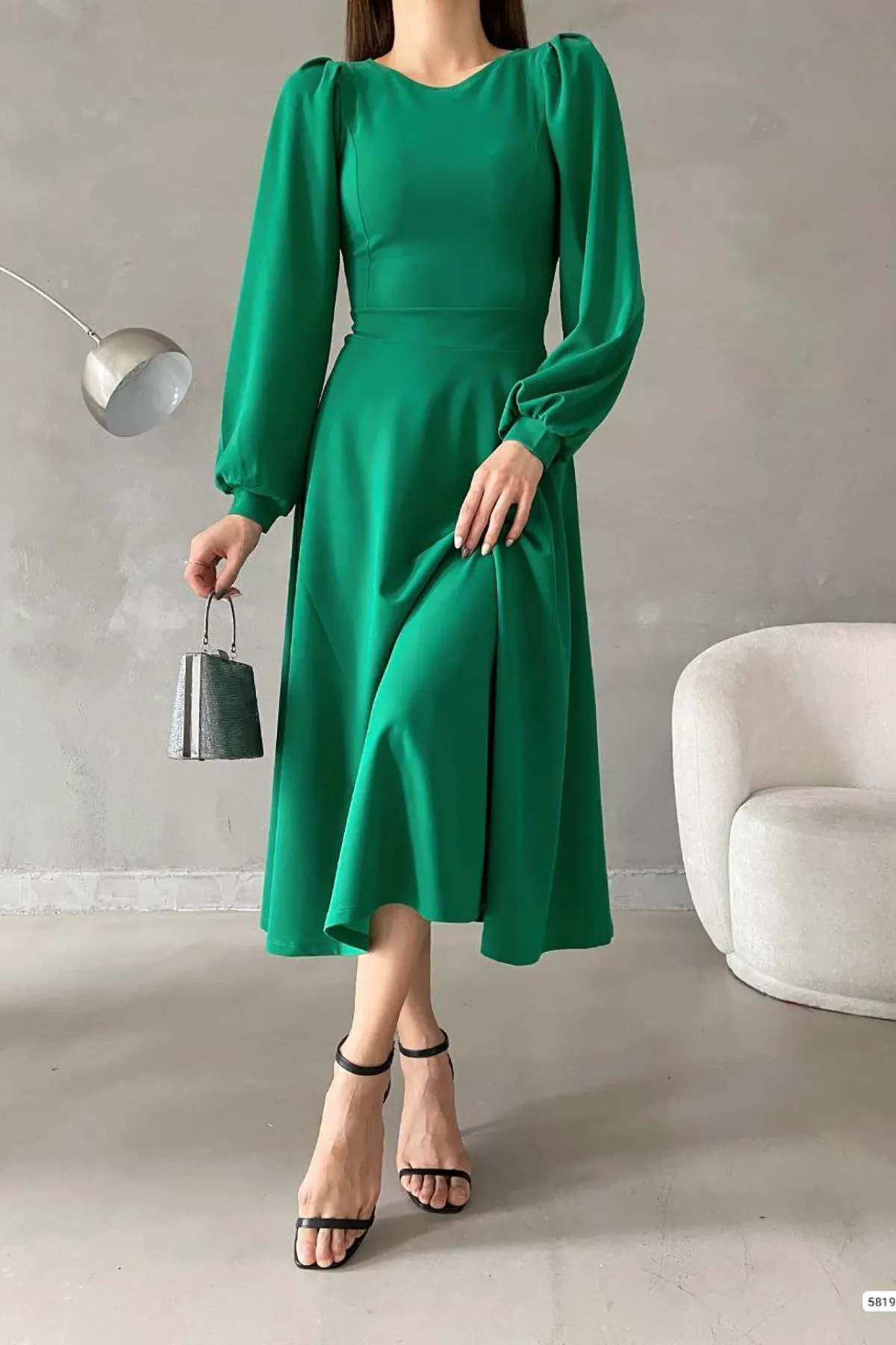 Deafox  Kleid - Grün - A-Linie