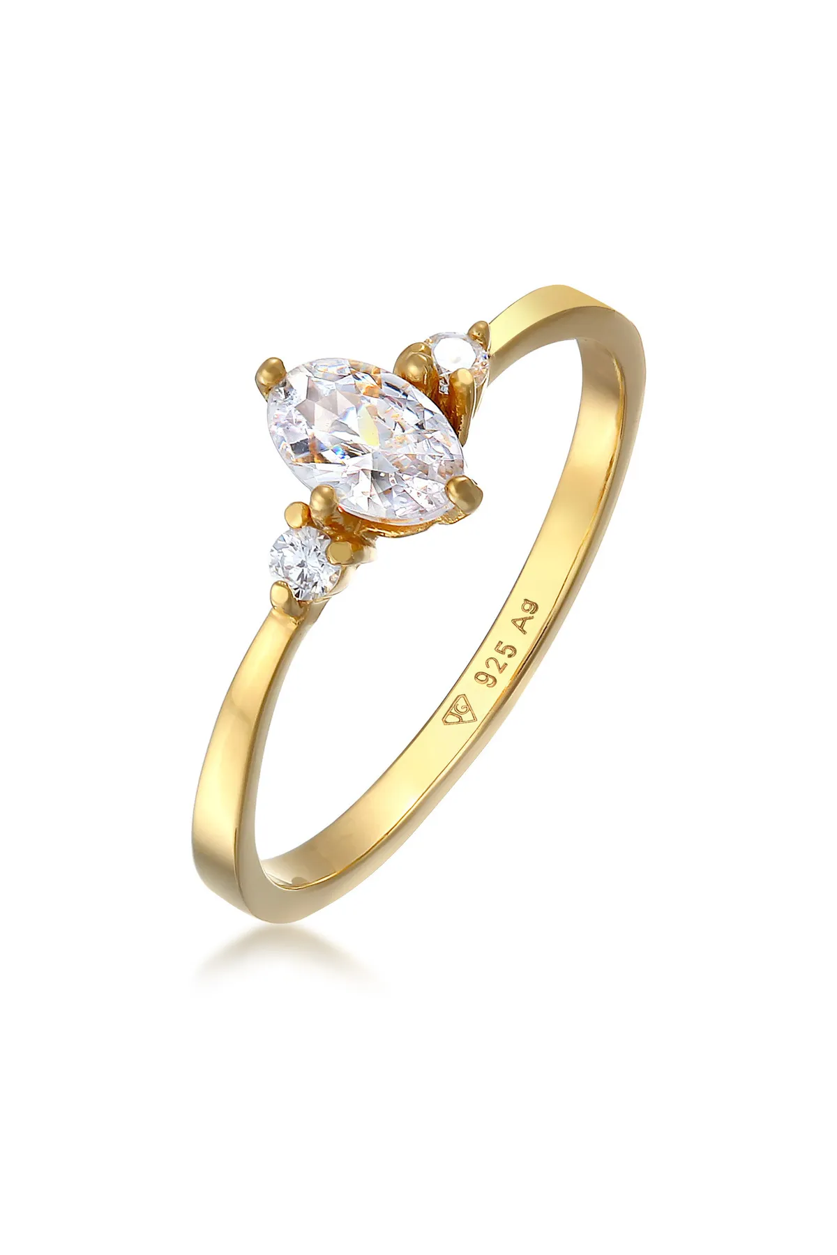 ELLI  Ring - Goldfarben - Zirkon