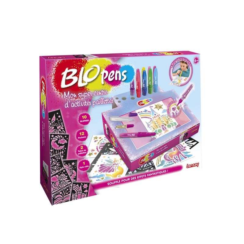 Coffret Blopens Mon atelier d'activités paillettes Lansay