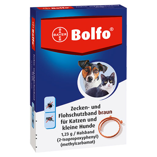 BOLFO Flohschutzband braun f.kleine Hunde/Katzen  1 St  Halsband