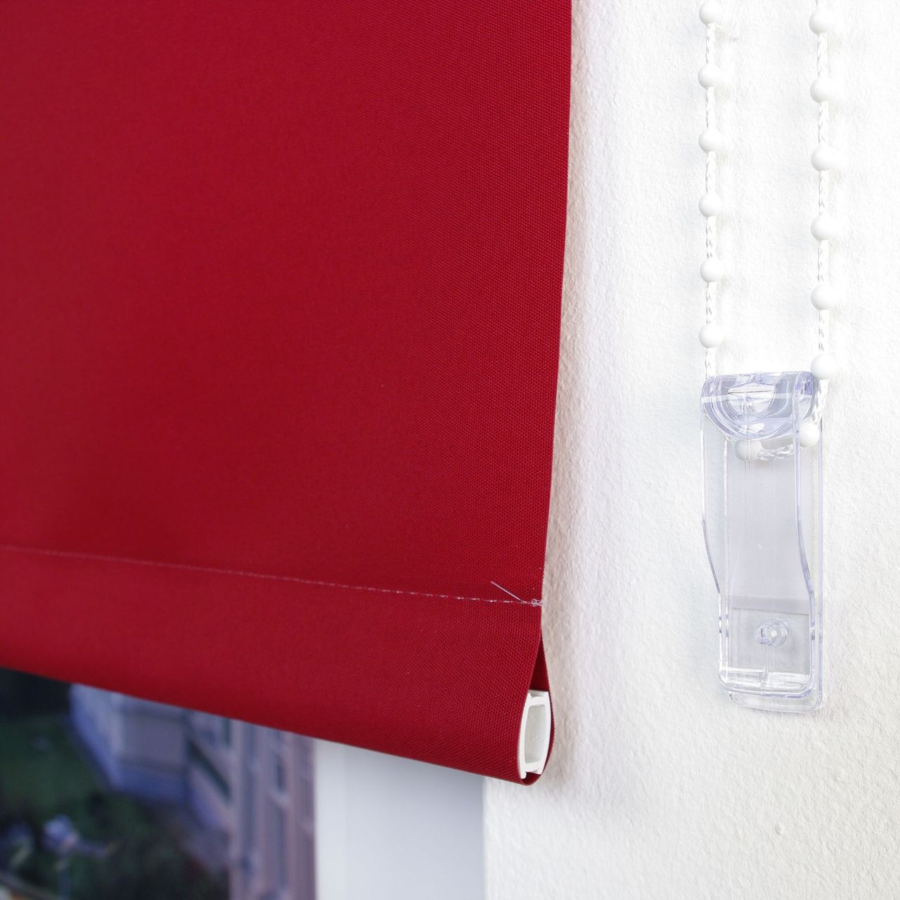 Bella Casa Seitenzugrollo, Kettenzugrollo, 180 x 122 cm, rot