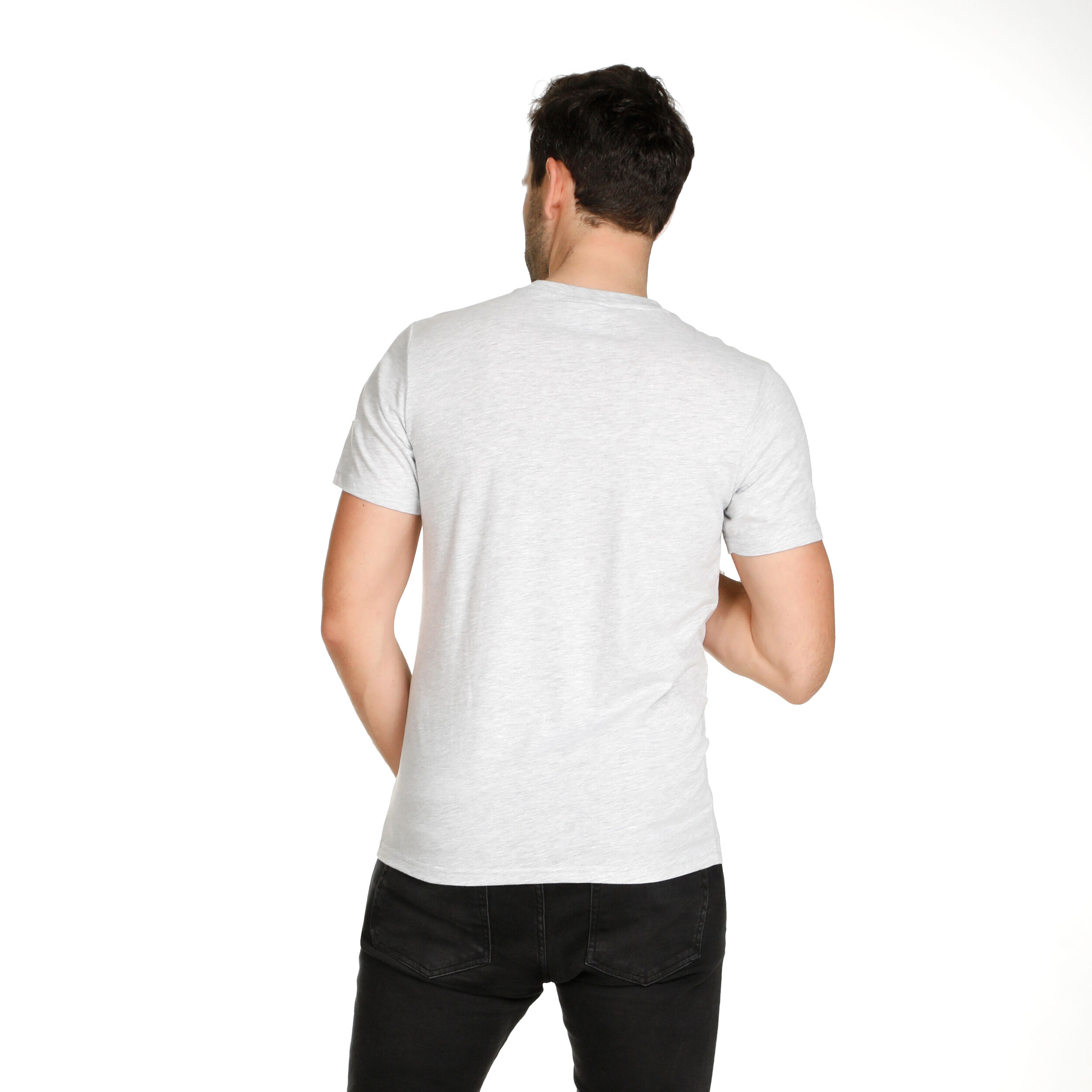 Retro Monkey T-Shirt Herren - Hellgrau, Mehrfarbig