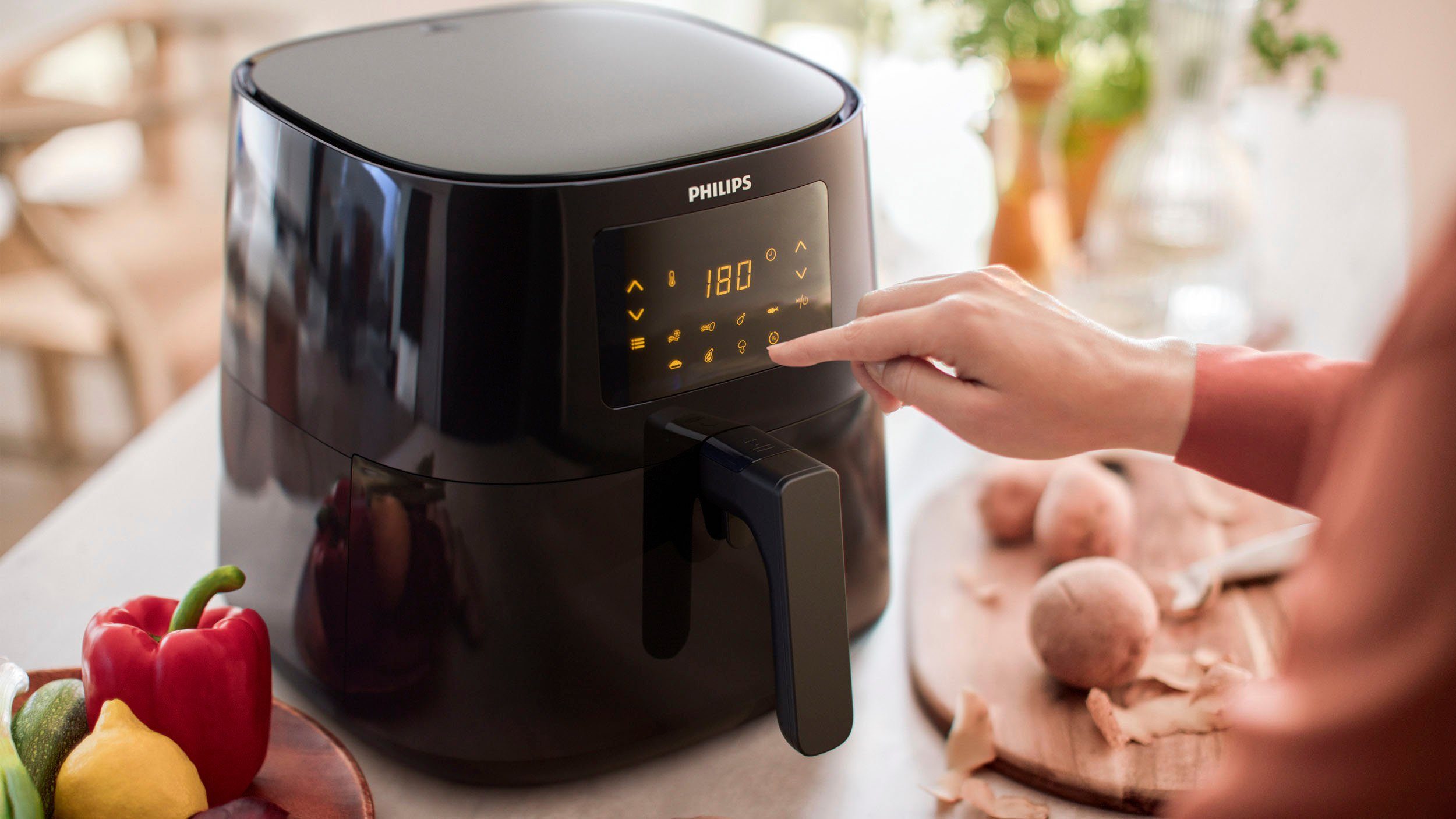 Philips Heißluftfritteuse HD9270/90, 2000 W