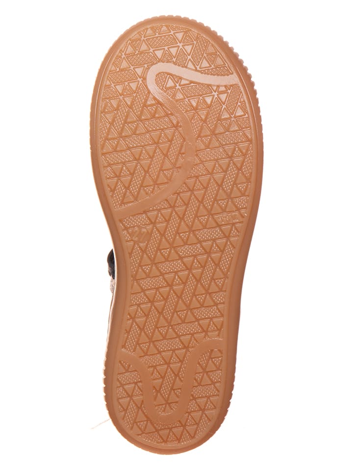 POM POM Leder-Ballerinas in Dunkelblau günstig kaufen