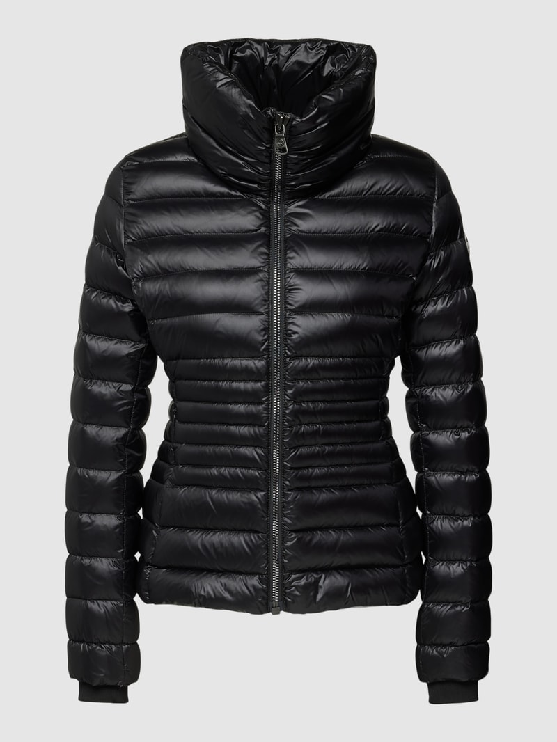 Steppjacke mit Stehkragen in schwarz