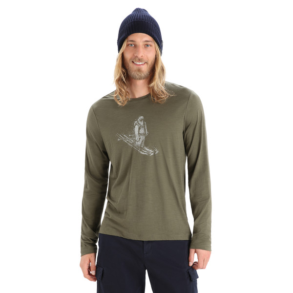 M TECH LITE II LS TEE SKIING YETI Herren - Langarmshirt
