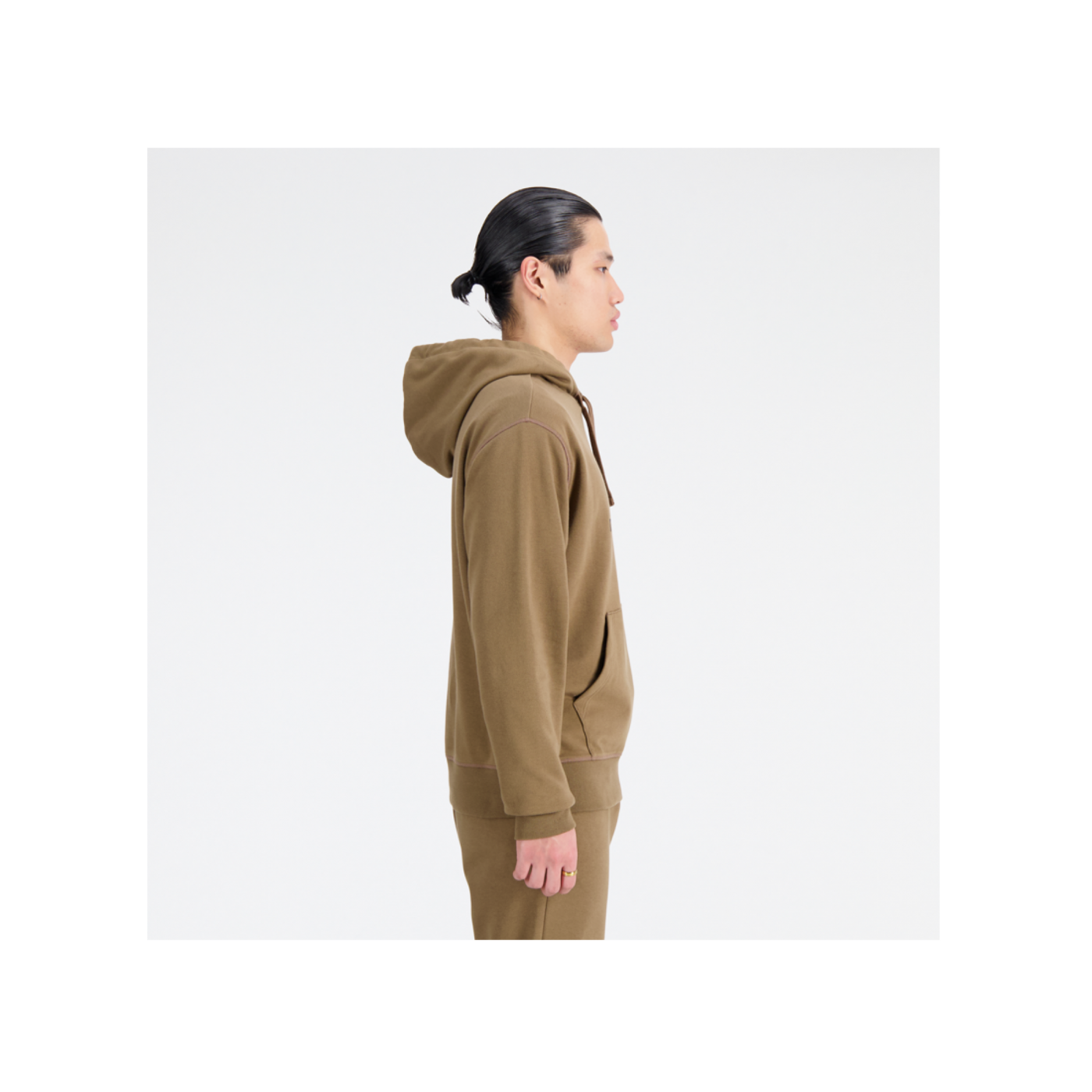 New Balance Essentials Stacked Logo Hoody Schwarz