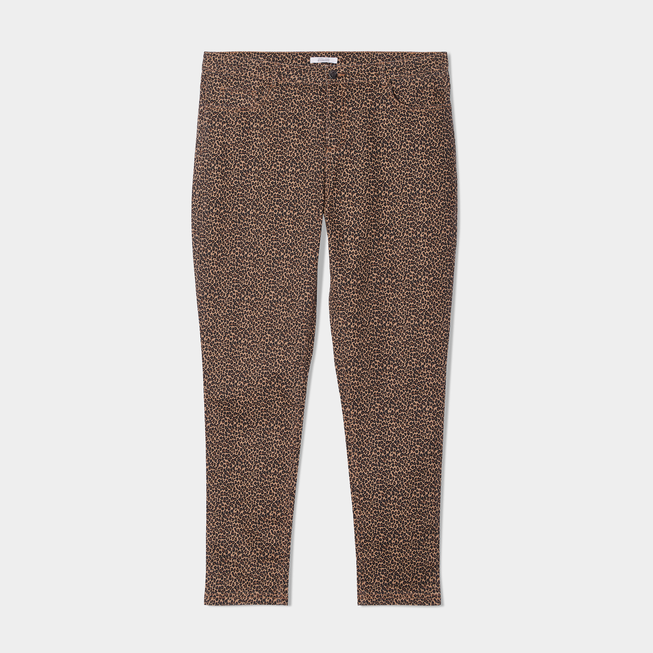Pantalon slim beige femme grande taille | La Halle