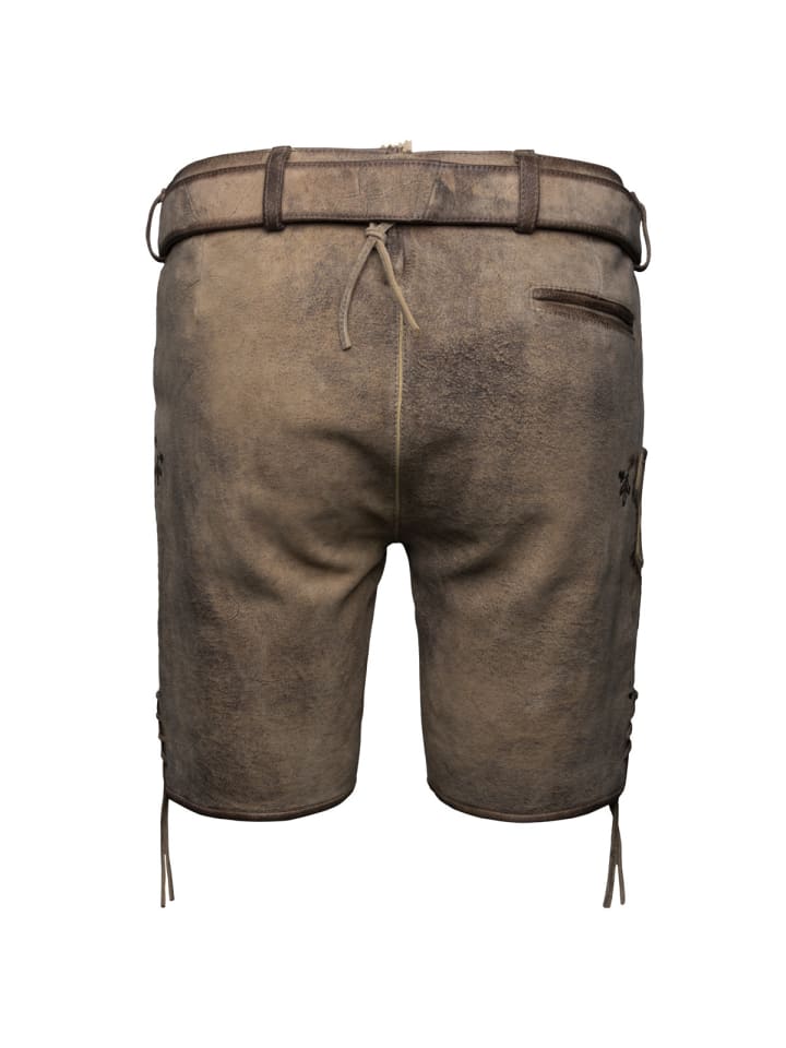 Spieth & Wensky Lederhose Archibald in dunkelbraun günstig kaufen