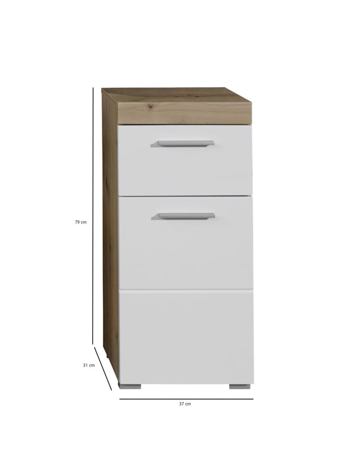 ebuy24 Badschrank AmandaMandoBea Eiche Dekor 37 x 31 cm günstig kaufen onesize