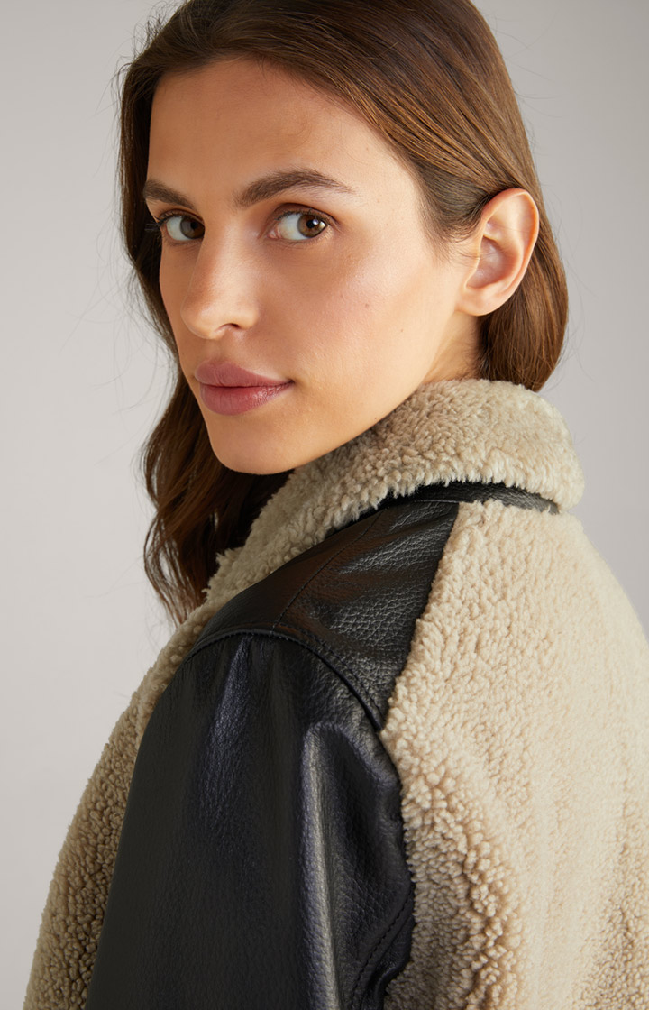 Lederjacke in Schwarz