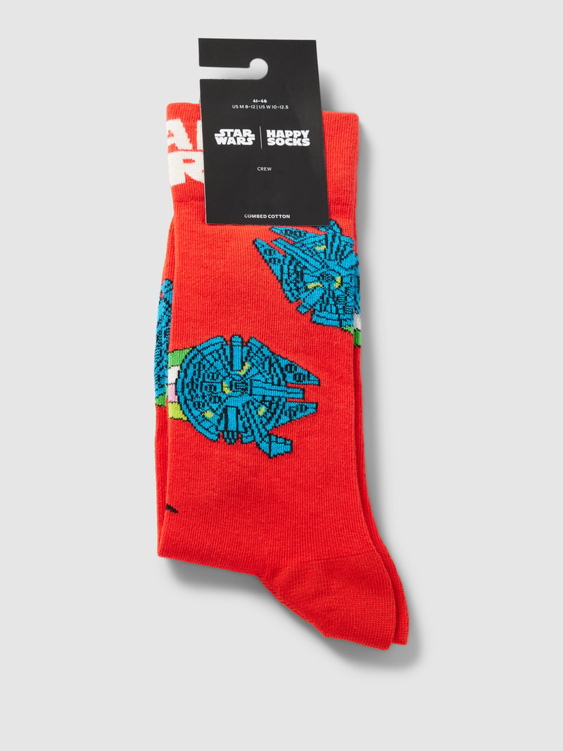 Socken mit Motiv-Print Modell 'Star Wars™ Millennium' in rot