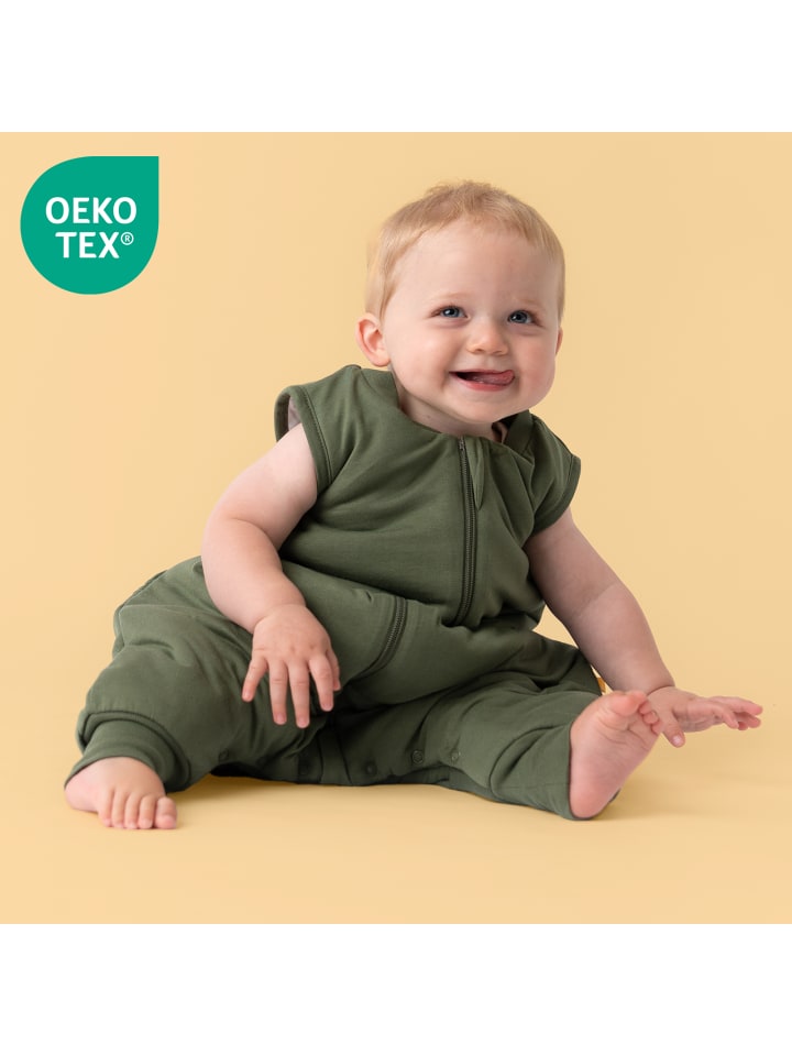 Schlummersack Ganzjahres Schlafsack mit Füßen, 2.5 TOG in Oliv günstig kaufen